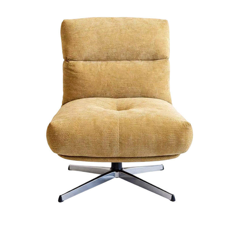 Moderna tkanina, okretna stolica za dnevnu sobu, luksuzni metalni okvir, jednokrevetna sofa, fotelja, namještaj za dnevnu sobu
